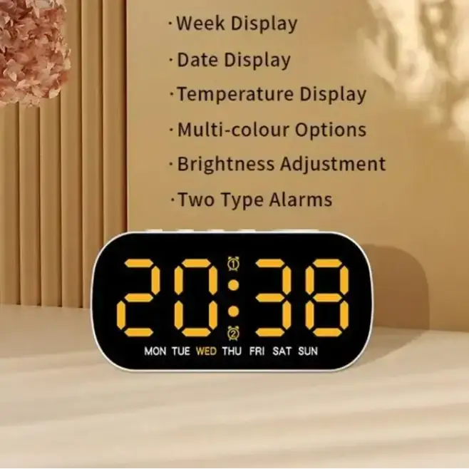 Digital Alarm Clock – USB Powered LED (different colours available) – view 5