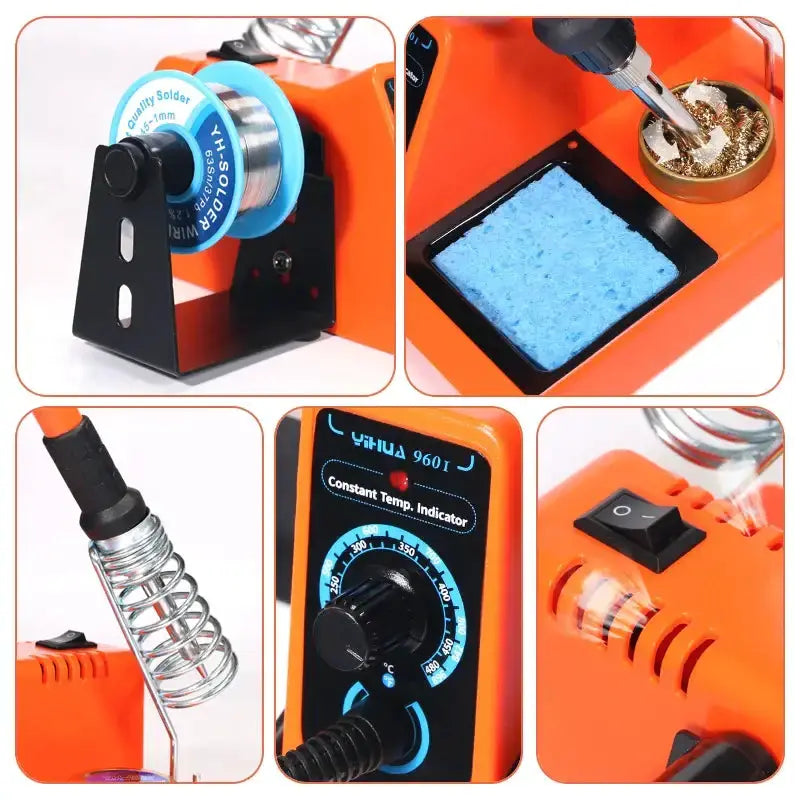 Digital Electric Soldering Iron Kit with Helping Hands (different plug type available) – view 4