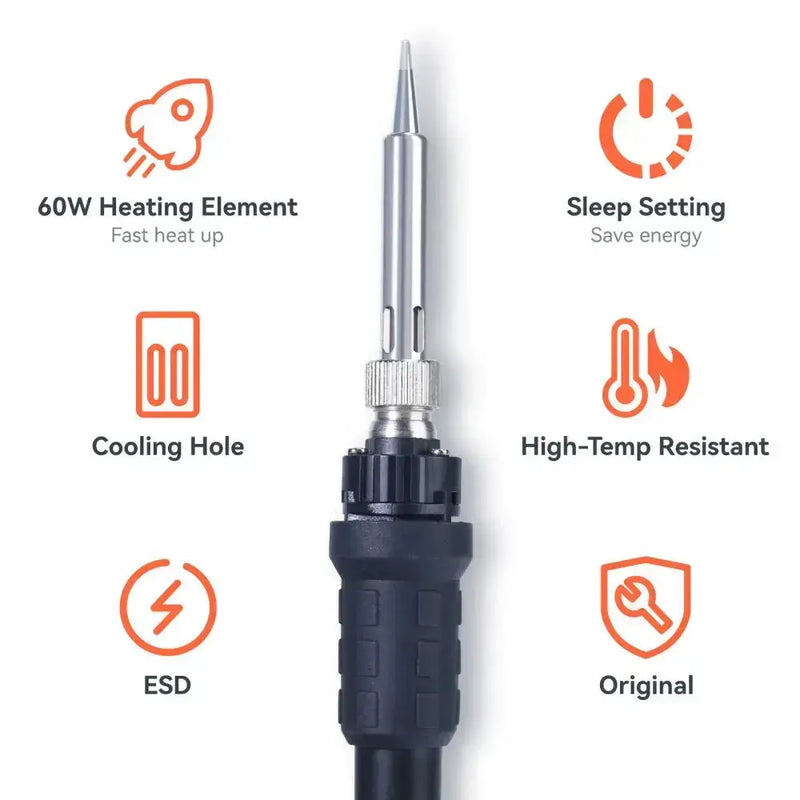Digital Electric Soldering Iron Kit with Helping Hands (different plug type available) – view 12
