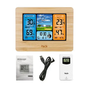 Digital Indoor-Outdoor Weather Station with Clock & Wireless Sensor (2 colours available) – view 10