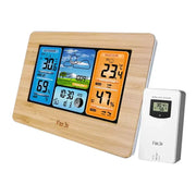 Digital Indoor-Outdoor Weather Station with Clock & Wireless Sensor (2 colours available) – view 1