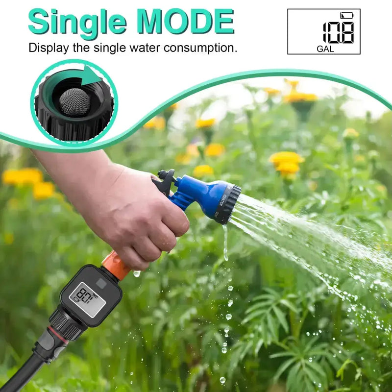 Digital LCD Water Flow Meter for Garden Irrigation (2 models available) – view 3