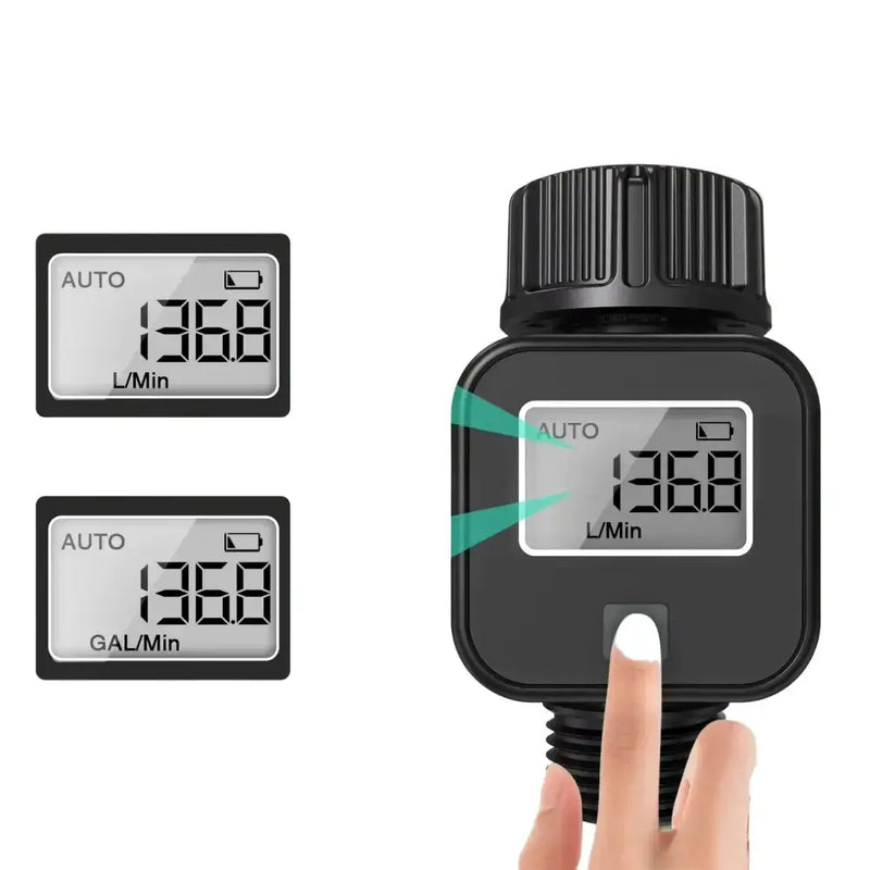 Digital LCD Water Flow Meter for Garden Irrigation (2 models available) – view 4