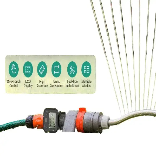 Digital LCD Water Flow Meter for Garden Irrigation (2 models available) – view 7
