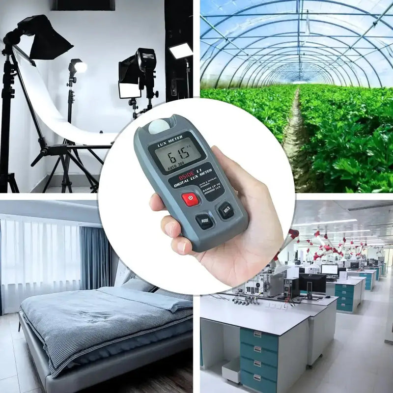Habicare HBC Digital Lux Meter 0–200,000 Lux Light Tester Digital Lux Meter 0–200,000 Lux Light Tester