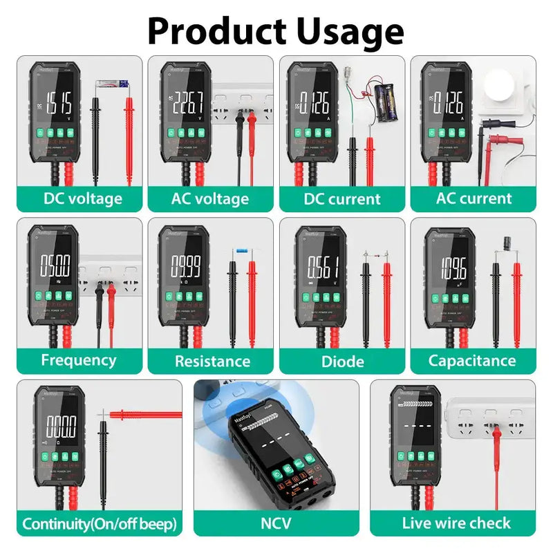 Digital Multimeter 600V AC/DC True RMS Auto-Range Tester (2 models available) – view 10