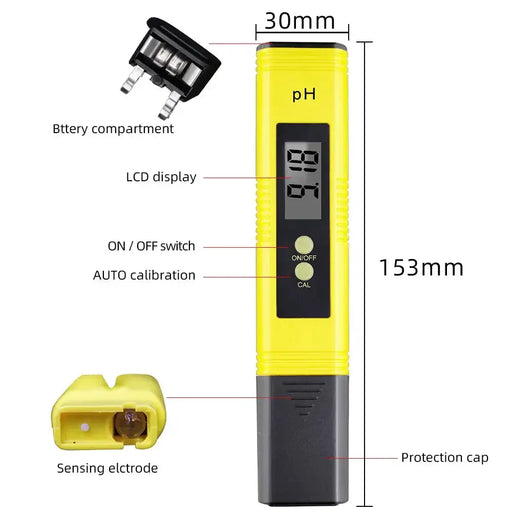 Habicare HBC Digital pH & TDS/EC Water Quality Tester Digital pH & TDS/EC Water Quality Tester