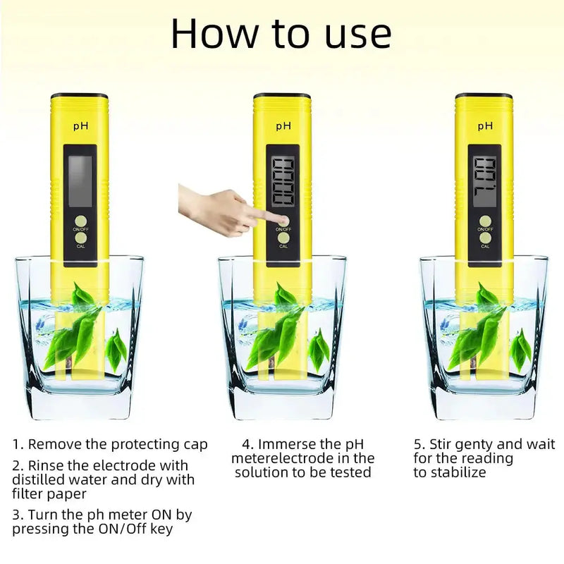 Habicare HBC Digital pH & TDS/EC Water Quality Tester Digital pH & TDS/EC Water Quality Tester