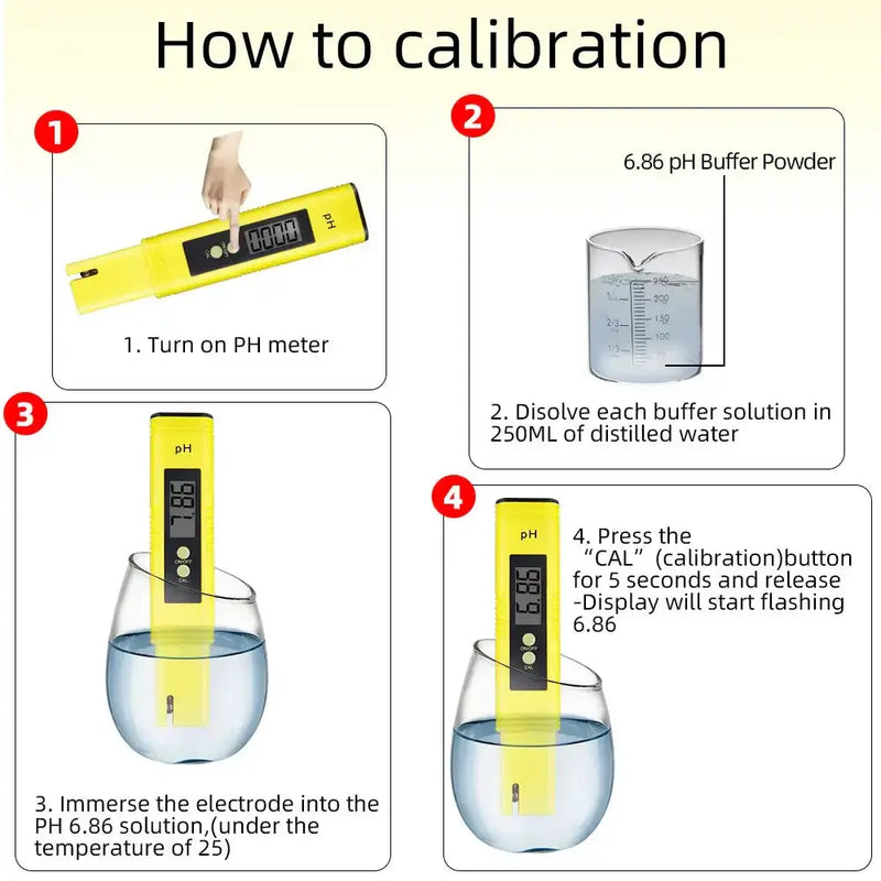 Habicare HBC Digital pH & TDS/EC Water Quality Tester Digital pH & TDS/EC Water Quality Tester
