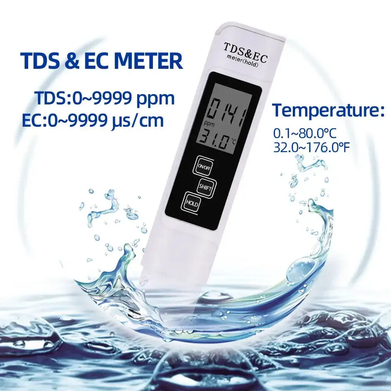 Habicare HBC Digital pH & TDS/EC Water Quality Tester Digital pH & TDS/EC Water Quality Tester