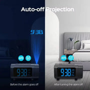 Habicare HBC Digital Projection Alarm Clock Radio Digital Projection Alarm Clock Radio
