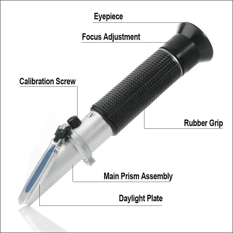 Digital Refractometer 0–80% Brix/Alcohol/Glycol Portable Handheld ATC Meter – view 6