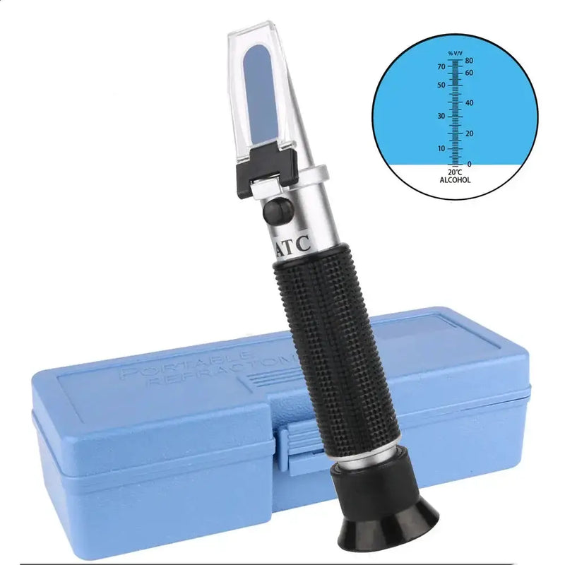 Digital Refractometer 0–80% Brix/Alcohol/Glycol Portable Handheld ATC Meter – view 1