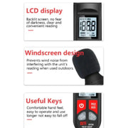 Habicare HBC Sound Level Meter - Digital DY38 Digital Sound Level Meter for Noise Measurement.