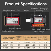 Digital Torque Adapter 1/2″ Drive with 3/8″ & 1/4″ Adapters – view 3
