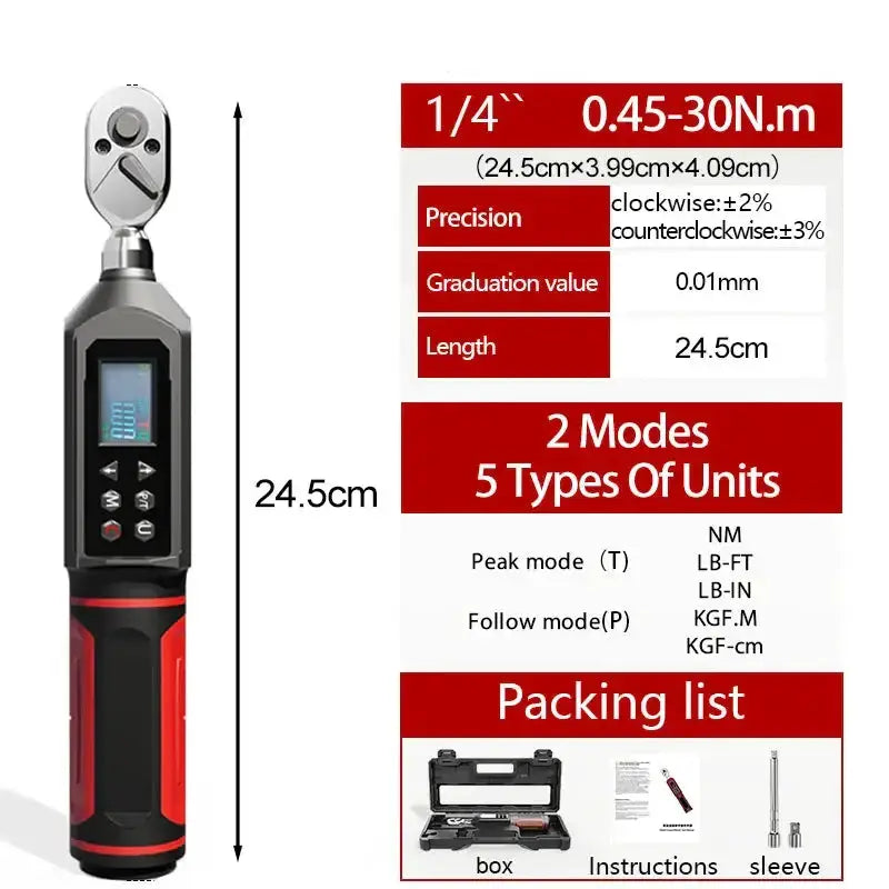 Digital Torque Wrench 0.15–100 N·m with LED & Buzzer Alerts (different models available) – view 13