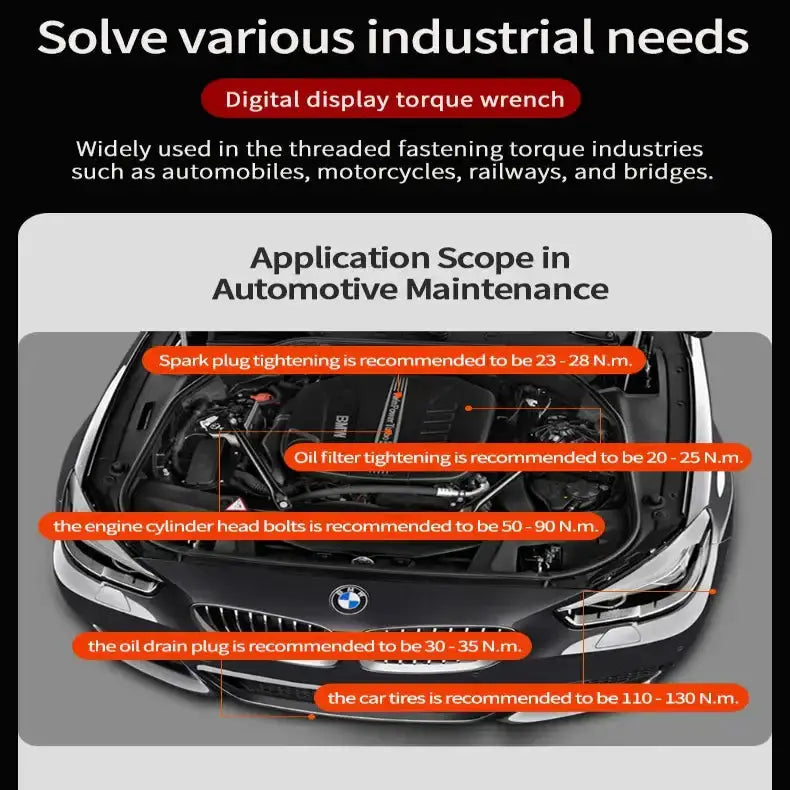 Digital Torque Wrench 1.5–340 N·m (±2% Accuracy) (different models available) – view 10