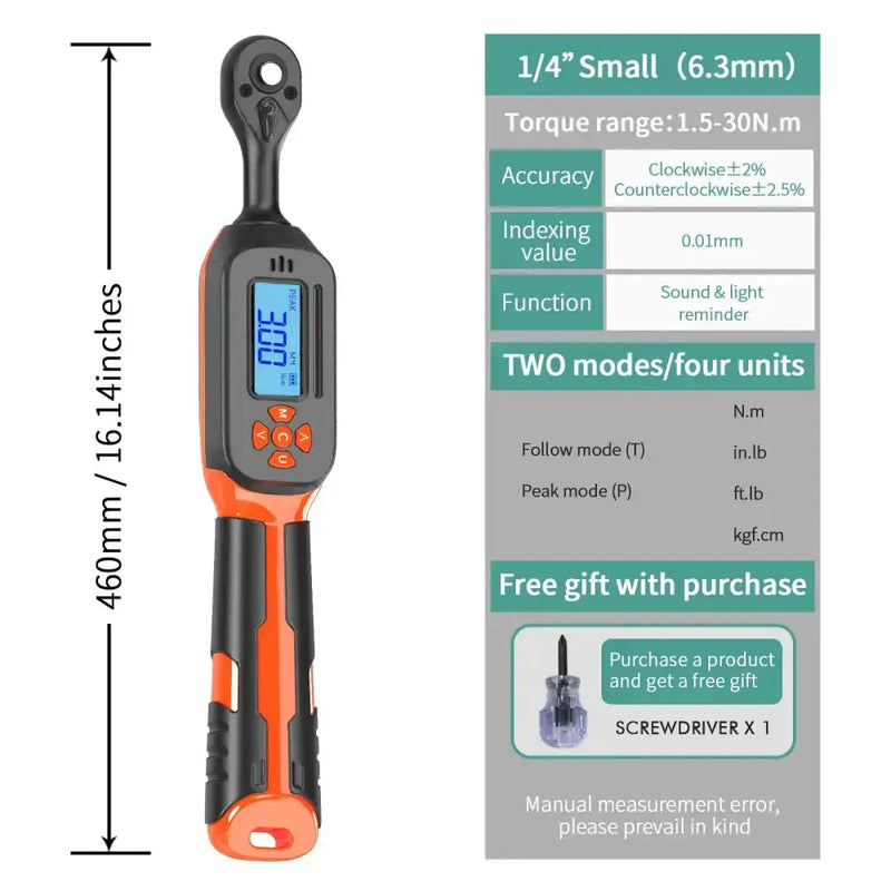 Digital Torque Wrench 1.5–340 N·m (±2% Accuracy) (different models available) – view 28