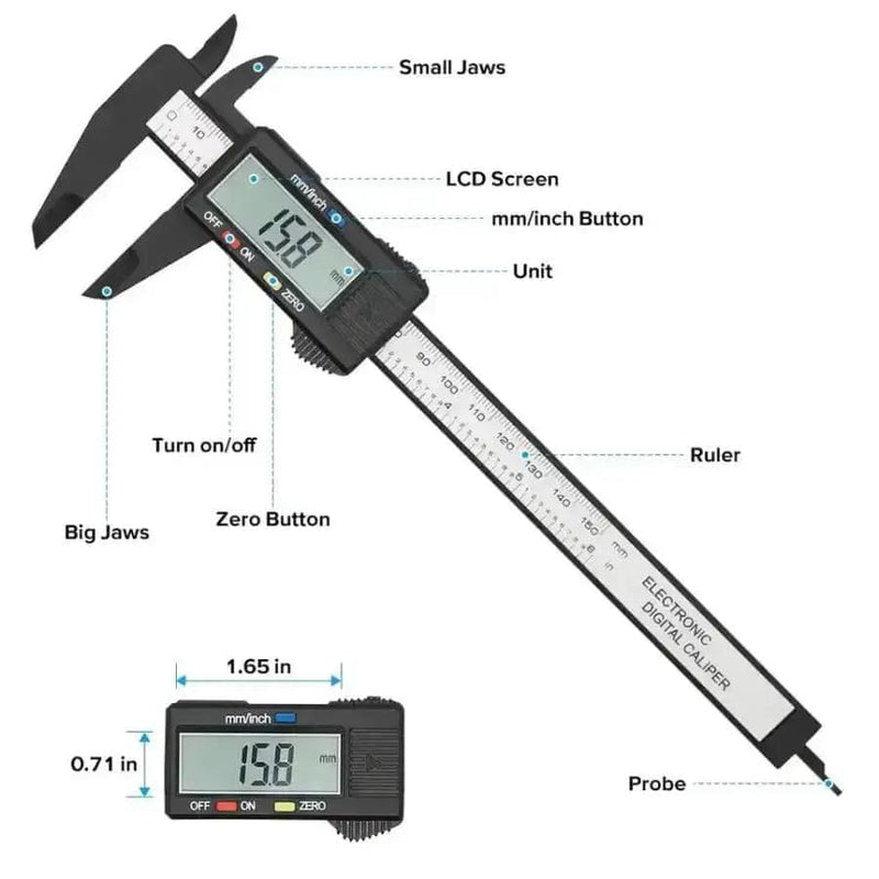 9eight5 Tools & Kits (multipurpose) Digital Vernier Caliper (0mm - 150mm) Digital Vernier Caliper (0mm - 150mm)