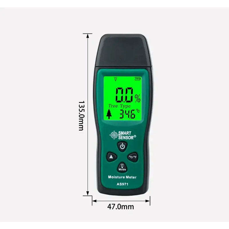 Habicare HBC Digital Wood Moisture Meter (AS971) Habicare Wood Moisture Meter AS971 Digital LCD