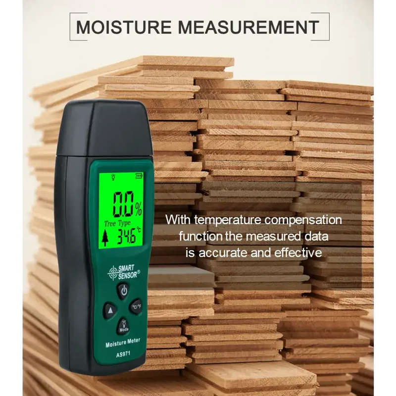 Habicare HBC Digital Wood Moisture Meter (AS971) Habicare Wood Moisture Meter AS971 Digital LCD