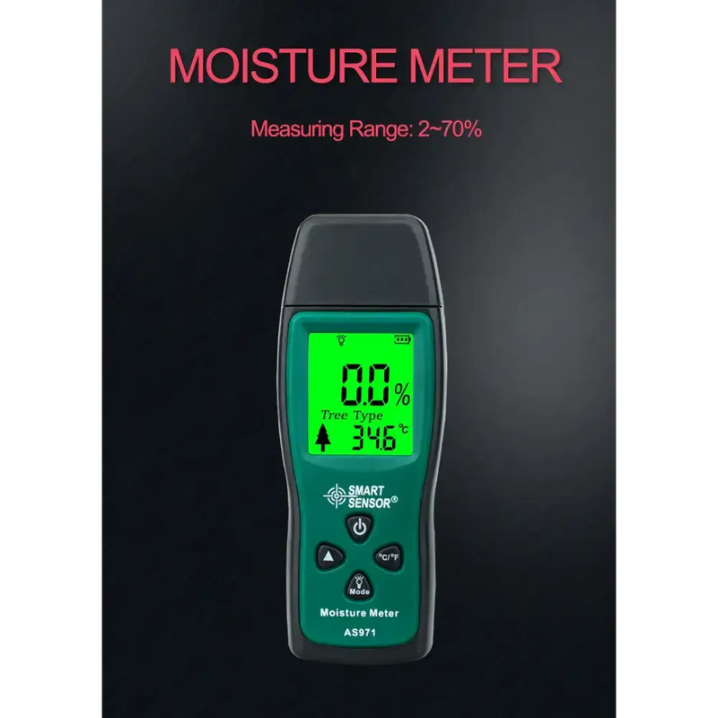 Habicare HBC Digital Wood Moisture Meter (AS971) Habicare Wood Moisture Meter AS971 Digital LCD