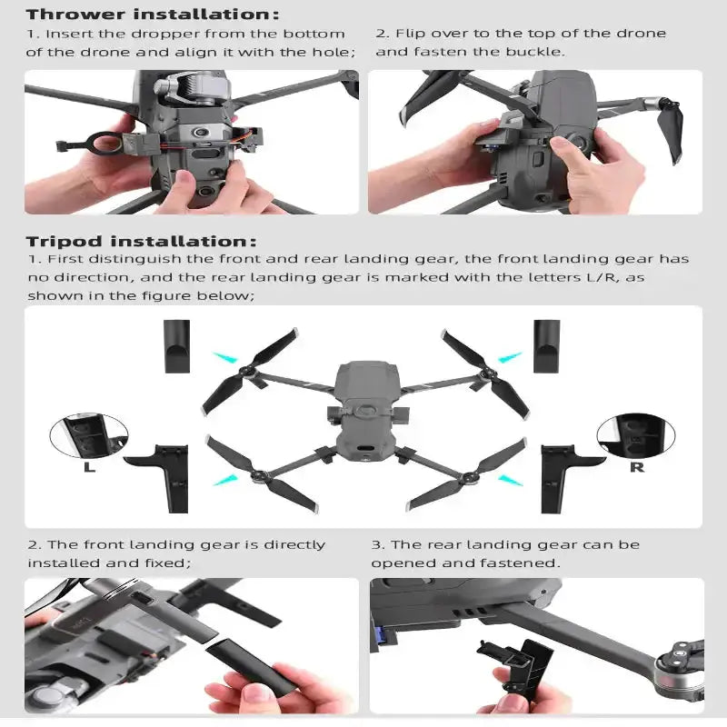 Habicare HBC DJI Mavic 2 Drone Dropper DJI Mavic 2 Drone Dropper