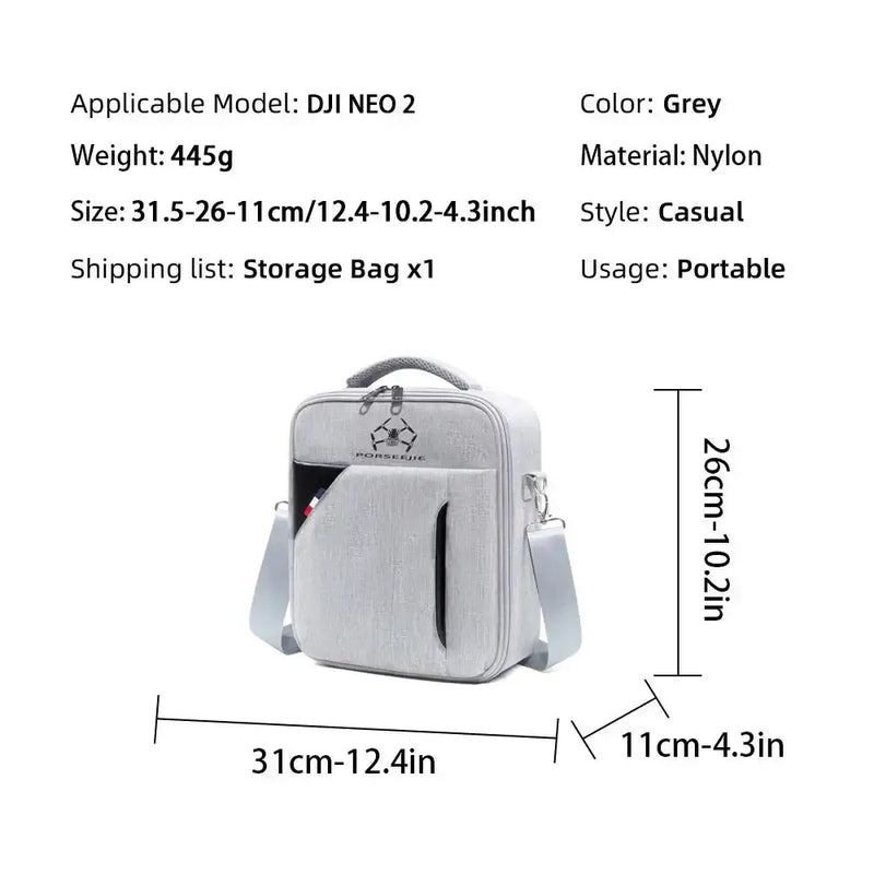 Habicare HBC DJI NEO 2 Storage Bag for Drone & Accessories DJI NEO 2 Storage Bag for Drone & Accessories
