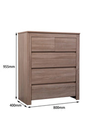 sue-e furniture Tall boys Byron Light Oak Tall Boy Byron Light Oak Tall Boy