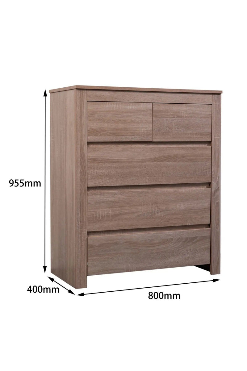 sue-e furniture Tall boys Byron Light Oak Tall Boy Byron Light Oak Tall Boy