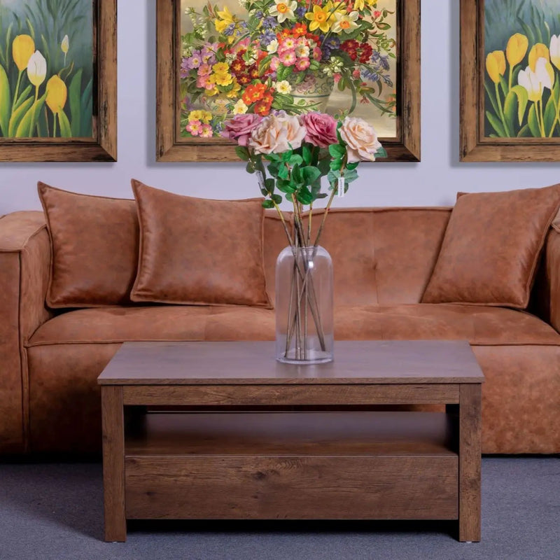 sue-e furniture Coffee tables 'Sintra' Walnut Coffee Table with Two Drawers 'Sintra' Walnut Coffee Table with Two Drawers