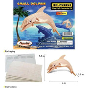 9eight5 3D Puzzle Dolphin - Small Dolphin - Small