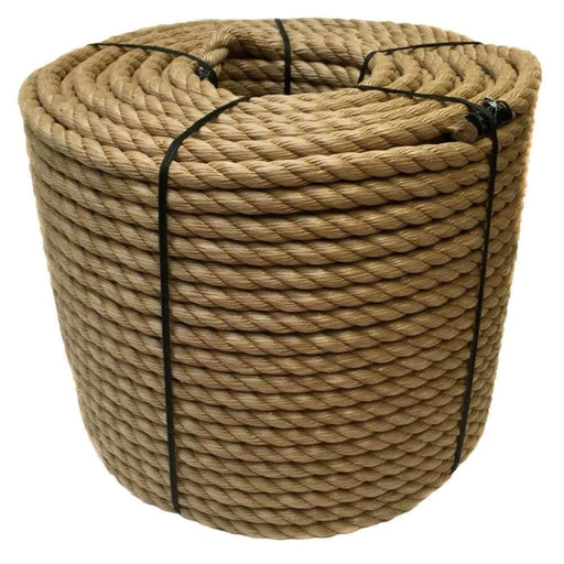 Donaghys 20mm Synthetic PPE Manila Rope By Metre Durable Knot Friendly Rot Resistant Outdoor Marine Rope Dark Tan