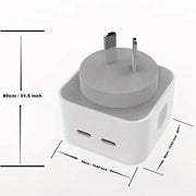 Double Type C Power Adapter Wall Plug for (NZ / AUS) – view 5