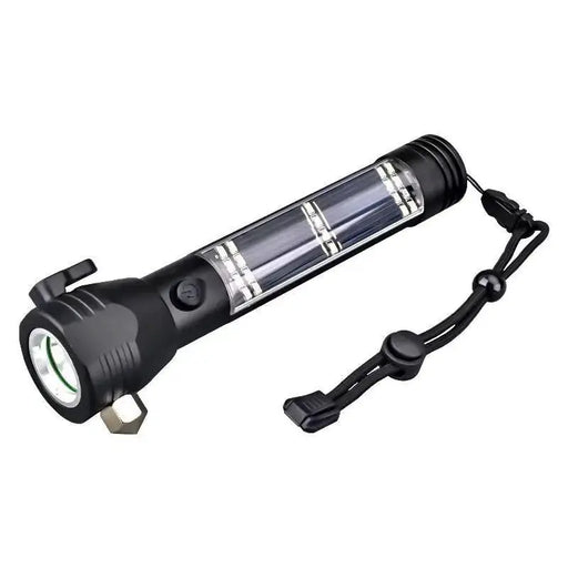 Solar USB Rechargeable LED Flashlight - High-Intensity Outdoor Light with Dual Charging – view 2