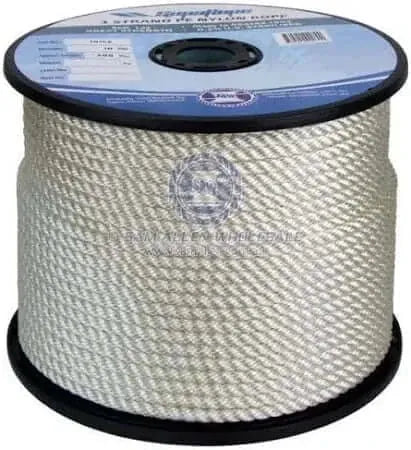14mm Heat Set Nylon 3 Strand Rope 250M Donaghys Durable Marine Grade Mooring Cord For Mariners