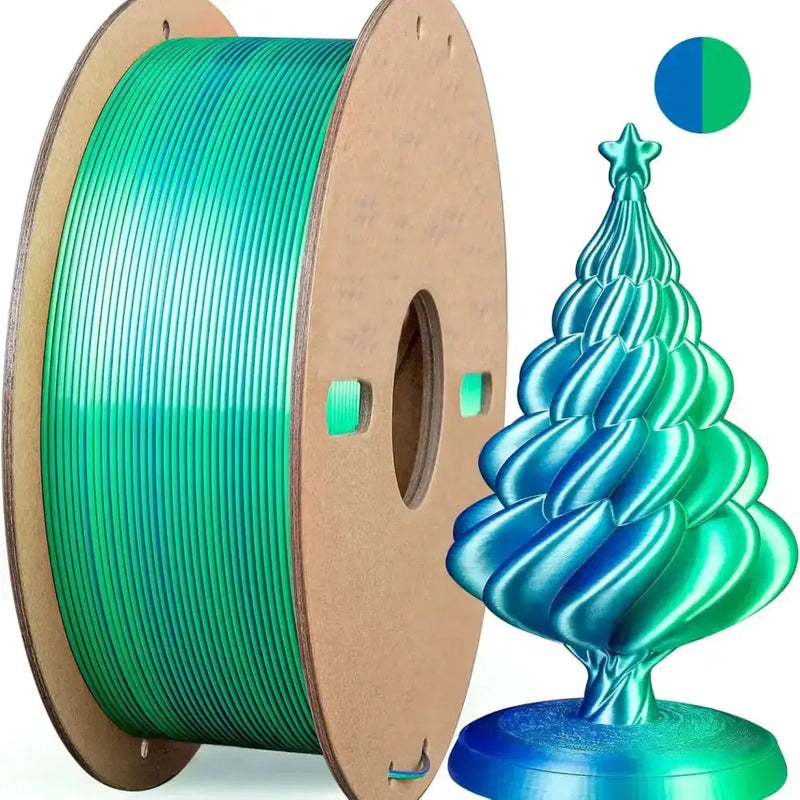 Dual/Tri-Colour Silk PLA 3D Printer Filament 1.75mm (250g) – view 1
