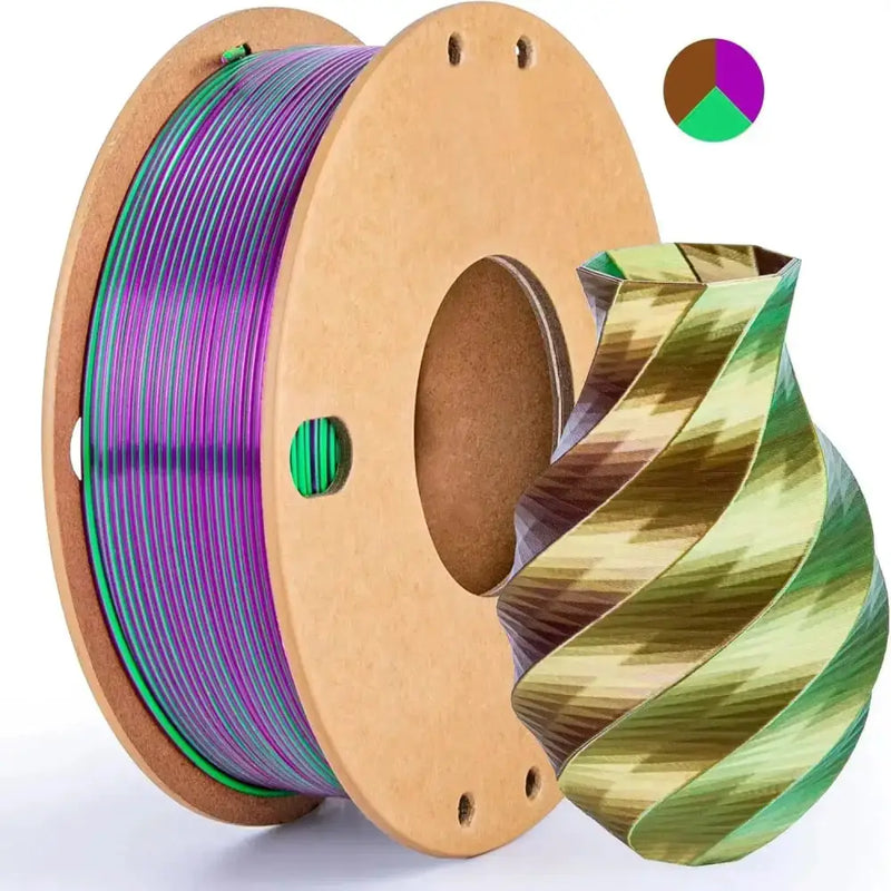 Dual/Tri-Colour Silk PLA 3D Printer Filament 1.75mm (250g) – view 19