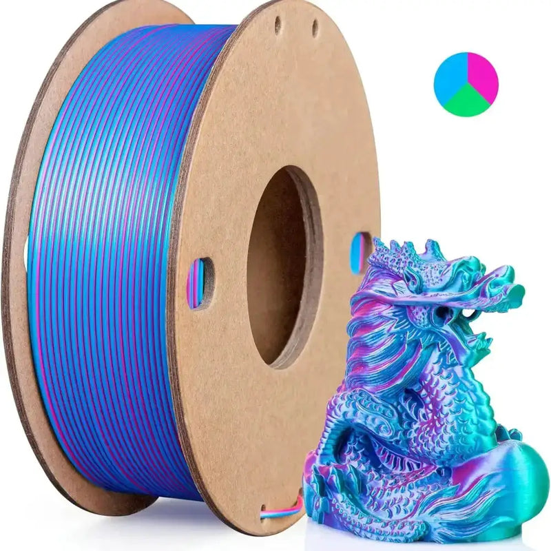 Dual/Tri-Colour Silk PLA 3D Printer Filament 1.75mm (250g) – view 18