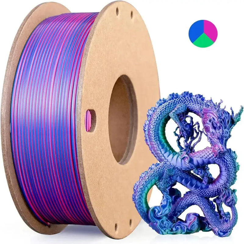 Dual/Tri-Colour Silk PLA 3D Printer Filament 1.75mm (250g) – view 14