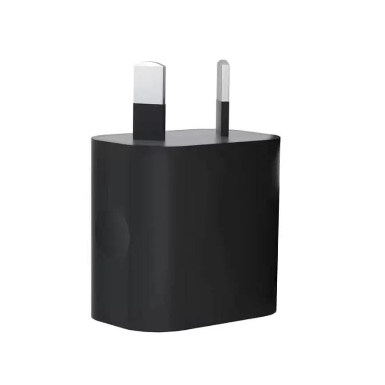 Dual USB Power Adapter Wall Plug (NZ / AUS) (Black) – view 1