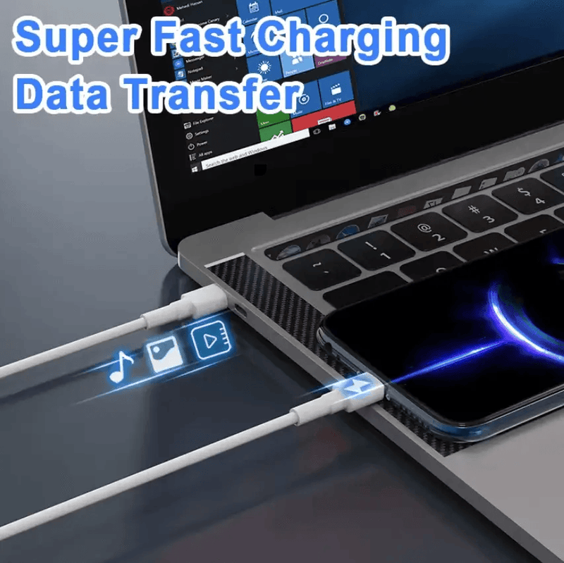 5A 100W USB-C to USB-C Cable – Super Speed Fast Charging & Data Sync – view 5