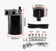 salelink.co.nz Unbranded Oil Catch Can with Breather 300ml Aluminum Oil Catch Can Breather 300ml Universal Kit