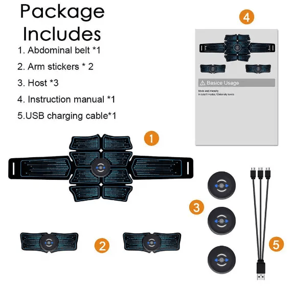 salelink.co.nz Unbranded EMS Toner Massager Muscle Stimulator EMS Toner Massager Muscle Stimulator | Action Outdoors NZ