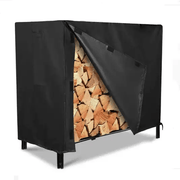 salelink.co.nz Unbranded 244x61x107cm Firewood Rack Cover 244x61x107cm Firewood Rack Cover Black Outdoor