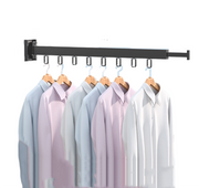 Extended Wall Mounted Foldable Retractable Clothes Drying Rack – view 1