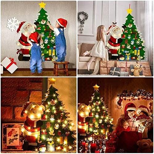 DIY Felt Christmas Tree with 21 Pcs Detachable Christmas Ornaments – view 4
