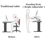 Laptop PC Monitor Computer Workstation Desk Table Converter Height Adjustable – view 5