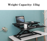 Laptop PC Monitor Computer Workstation Desk Table Converter Height Adjustable – view 7