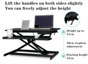 Laptop PC Monitor Computer Workstation Desk Table Converter Height Adjustable – view 4